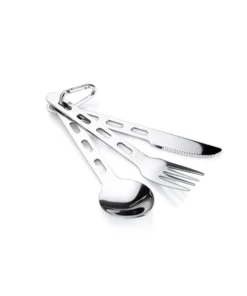 CAMP & HIKE Gsi Outdoors Glacier Stainless 3 Pc Ring Cutlery Set