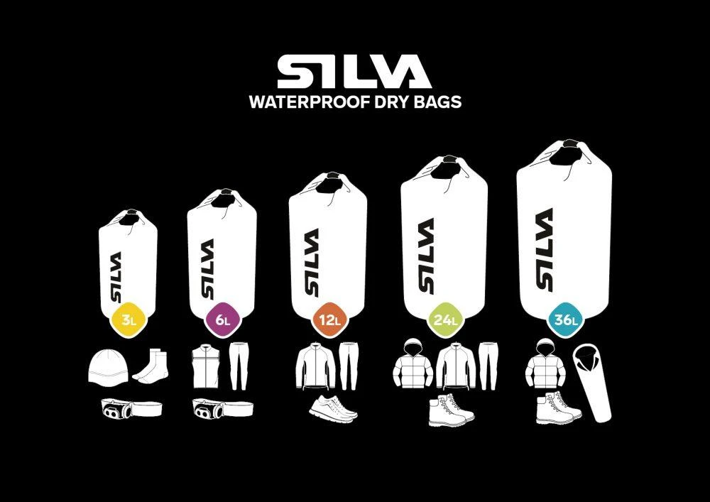 Silva Dry Bags 70D - 3 Litre 6 Silva Dry Bags 70D - 3 Litre